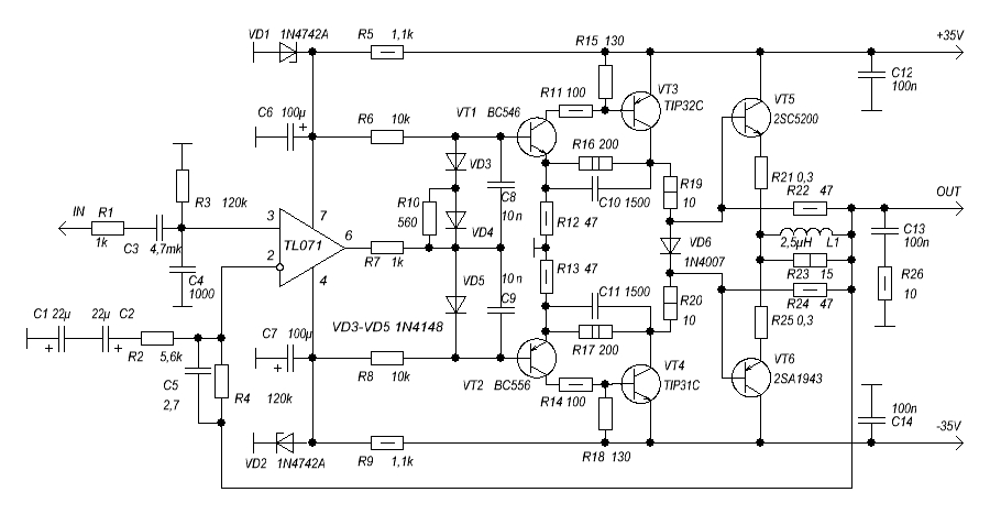 Dx0809 схема усилителя