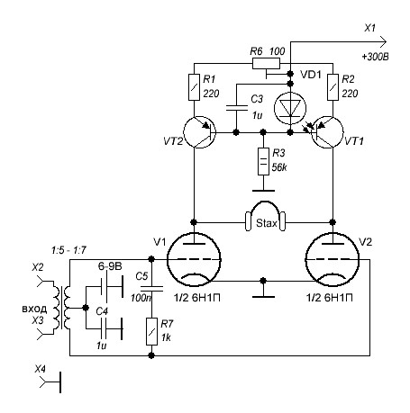 Схема hi end усилителя для наушников