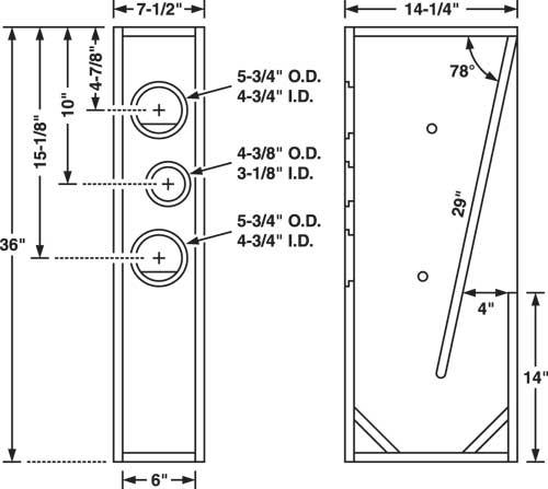 Схема и чертежи напольных колонок Skema Box speaker 12'' Lapangan Planar Super Jauh BANTOEL .COM Speaker plans,