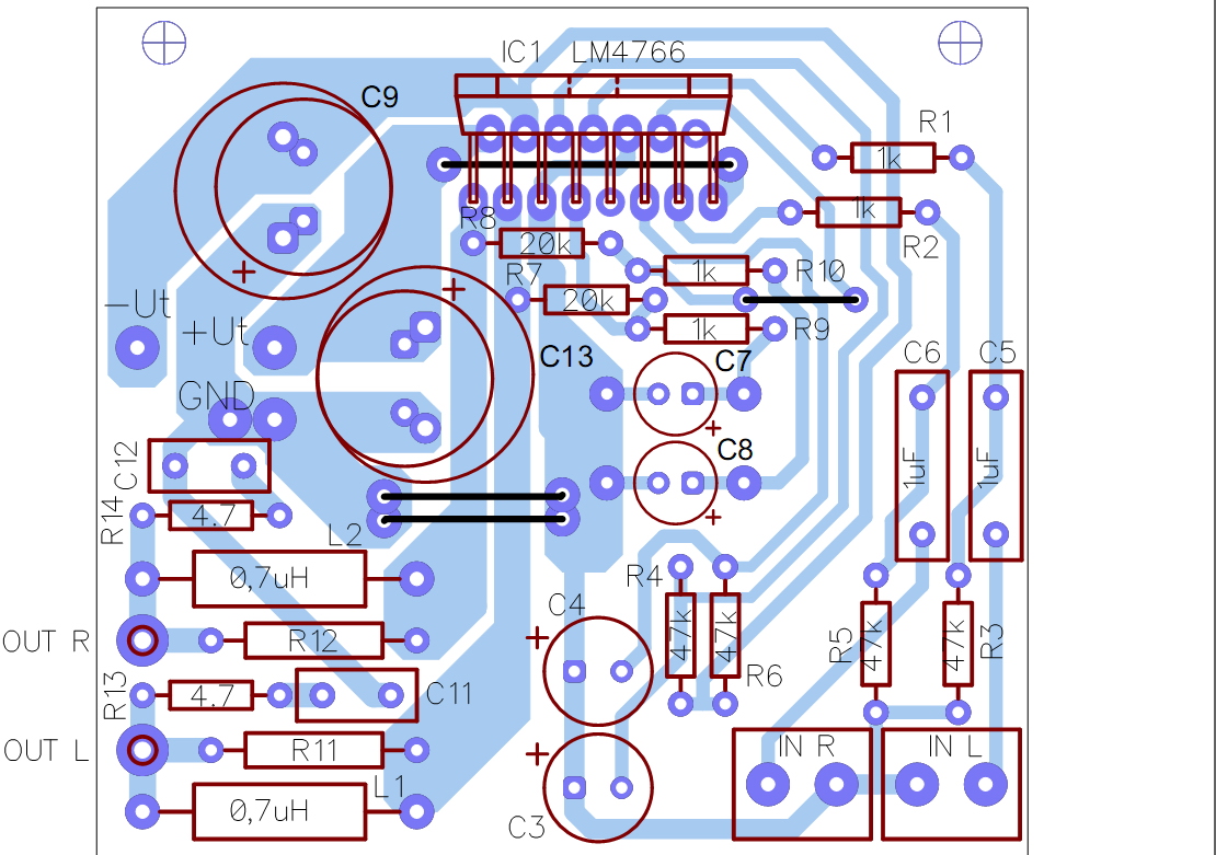 Lm4766 схема усилителя